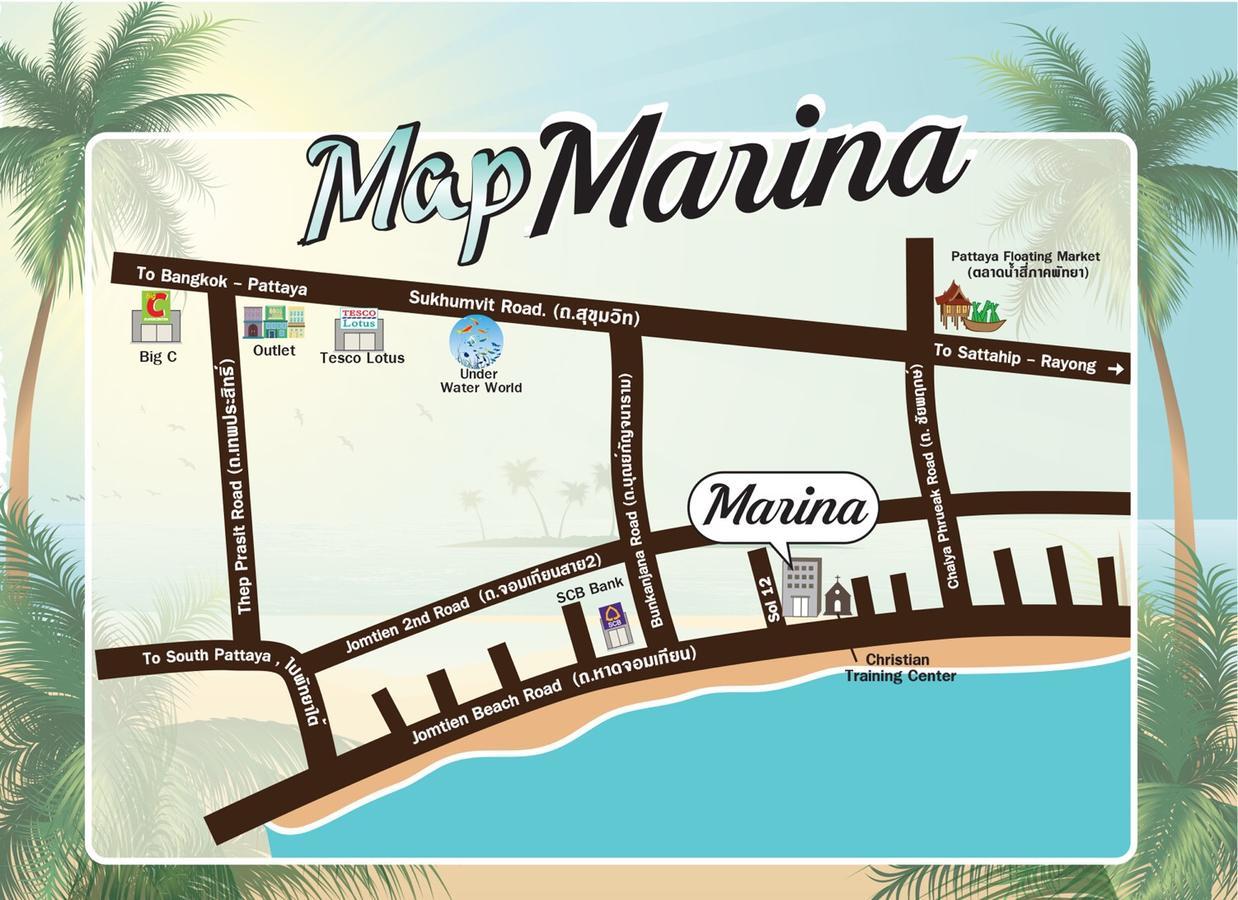 Marina Jomtien Beach Buitenkant foto